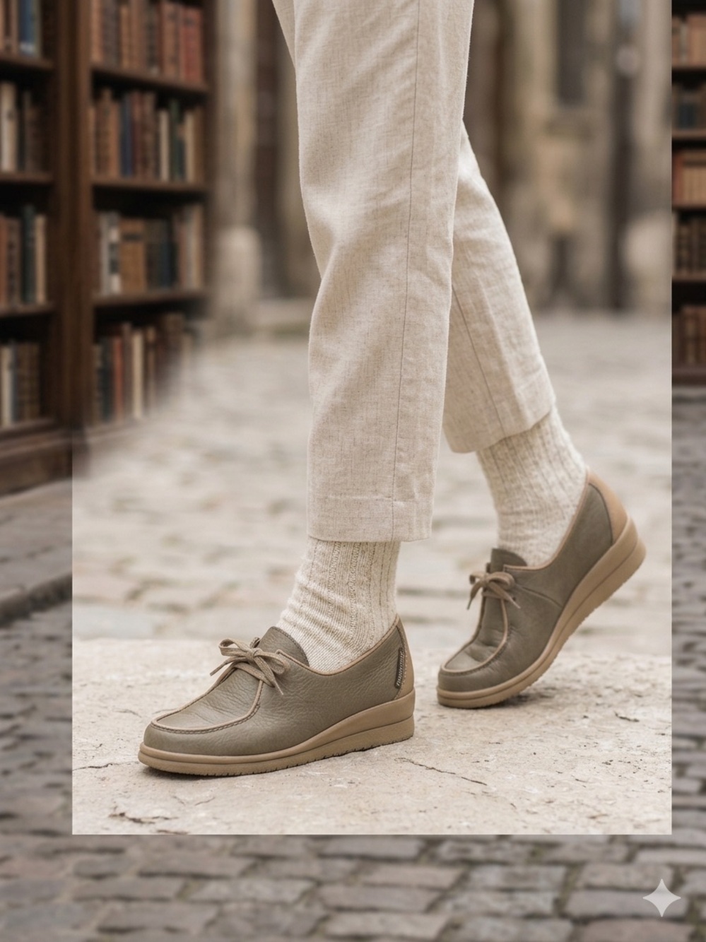 Vintage Mephisto Air-Jet Women’s 9 Tan Leather Shoes France Quiet Luxury